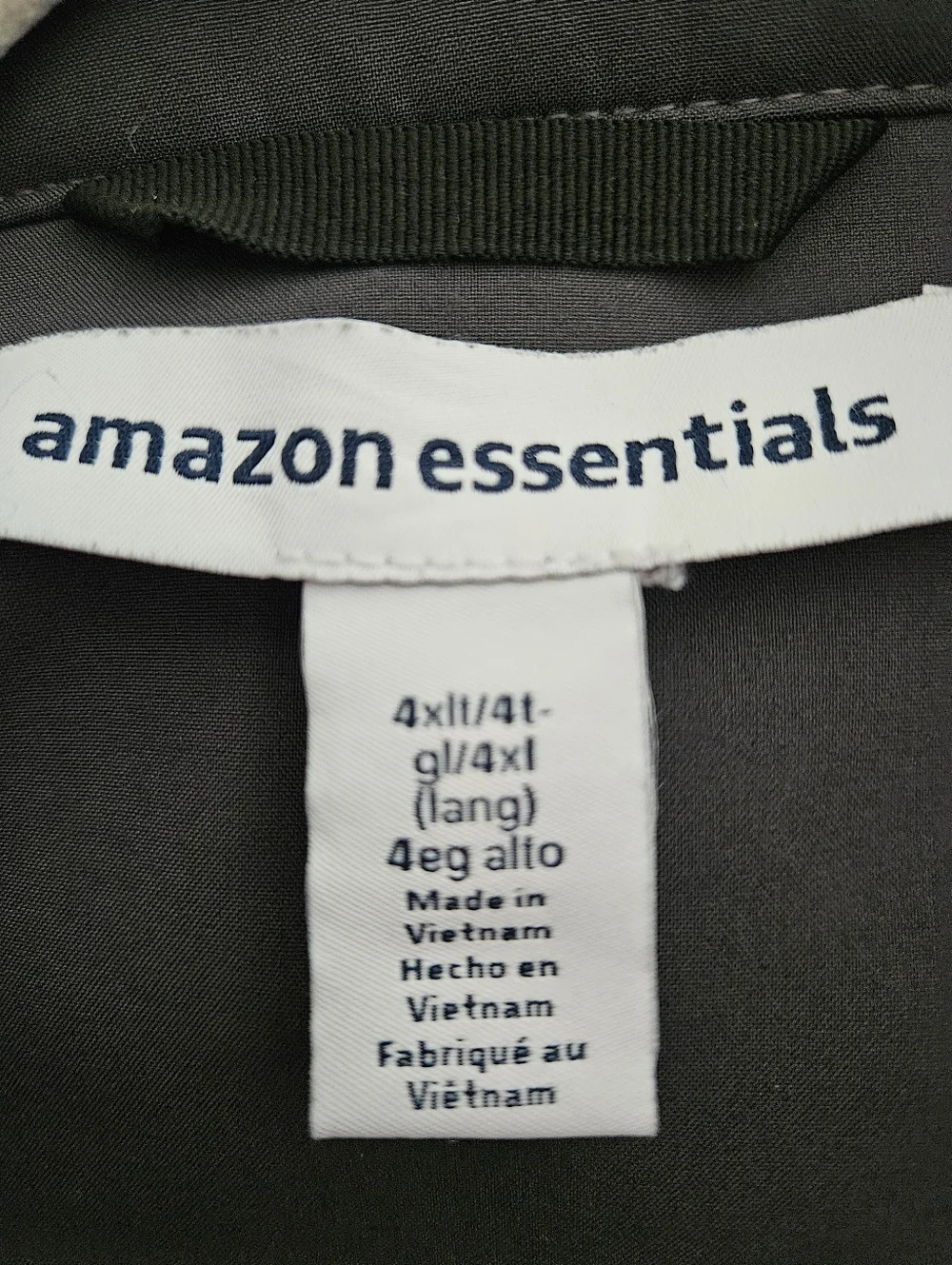 Amazon Essentials Men's 4XLT Water Resistant Softshell Jacket, Dark Gray